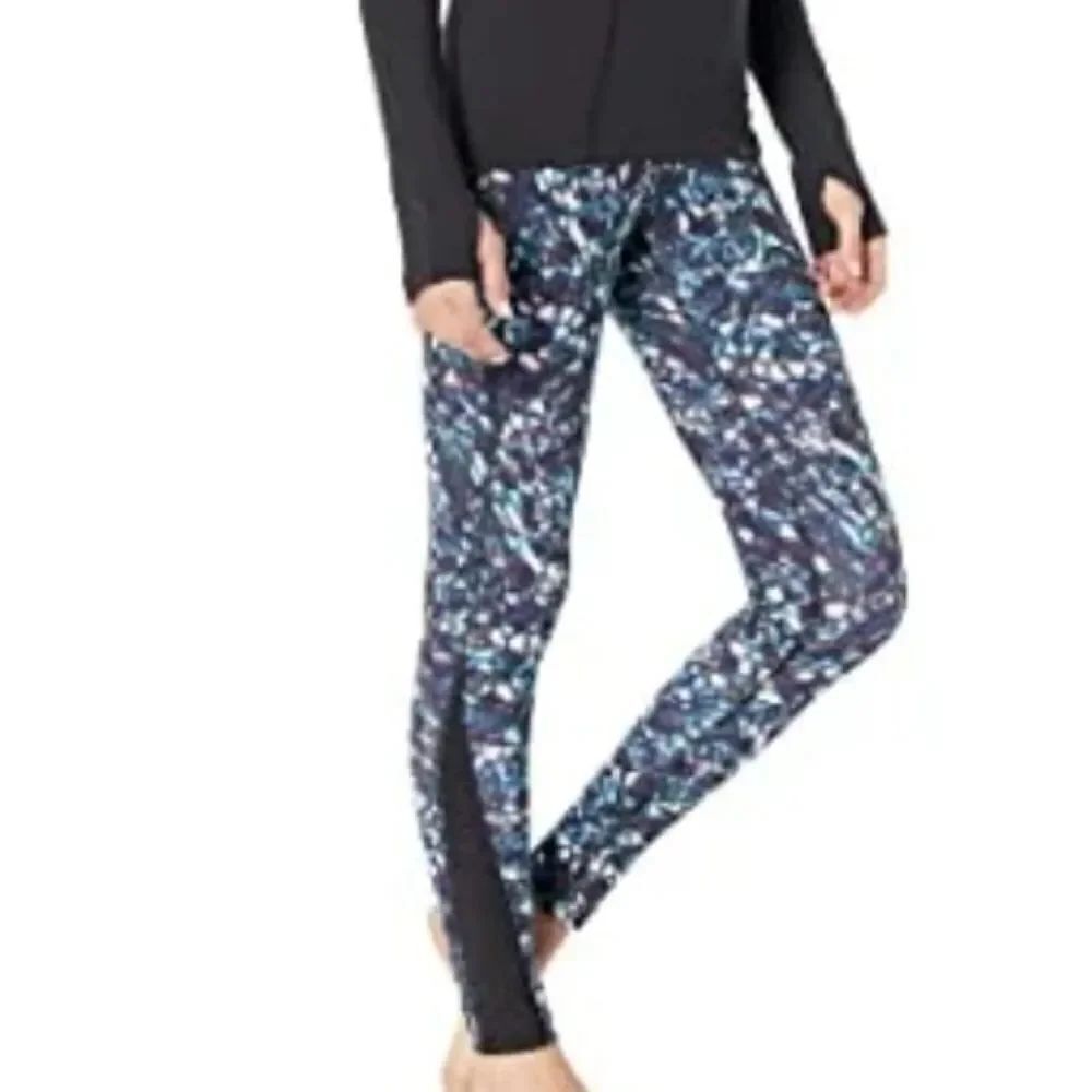 SPALDING WOMEN'S NIGHT FLOWER PRINT CROP LEGGING